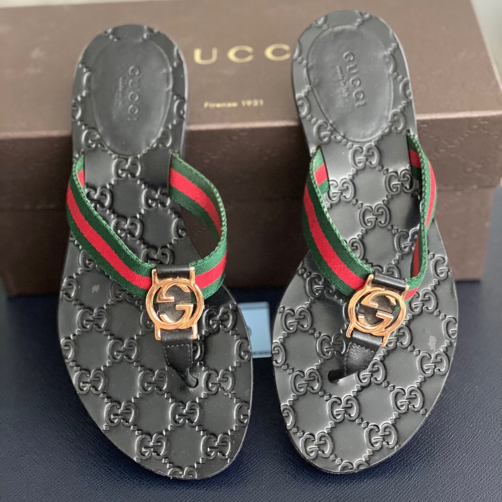 GG thong Web sandal